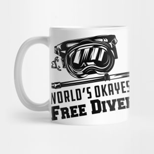 Free Diving - World's Okayest Free Diver Mug